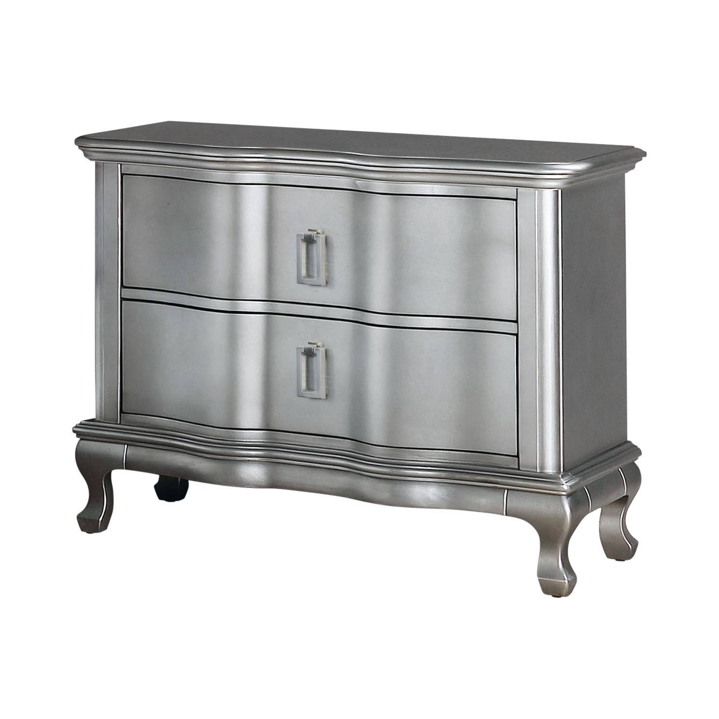 Jolla Transitional 2-Drawer Nightstand